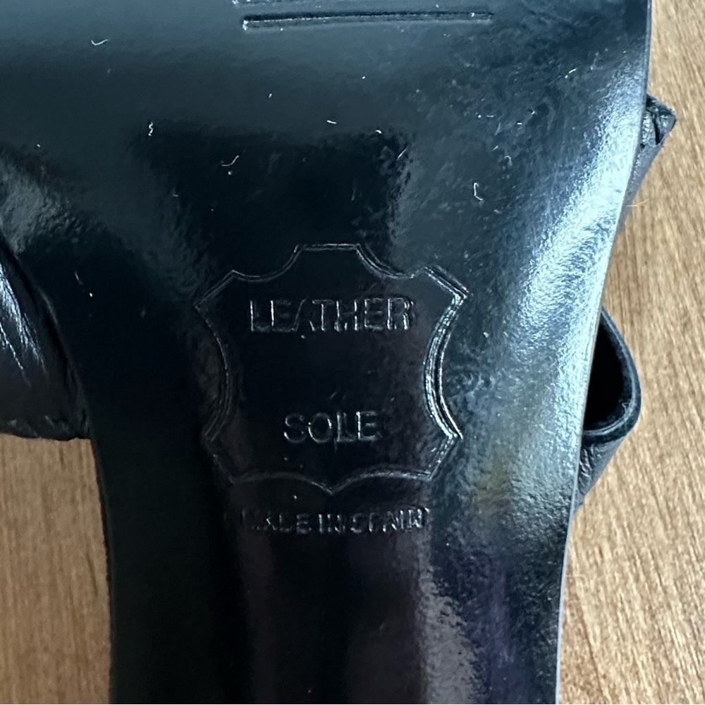 Stuart Black Heeled Sandals - Picture 8 of 11